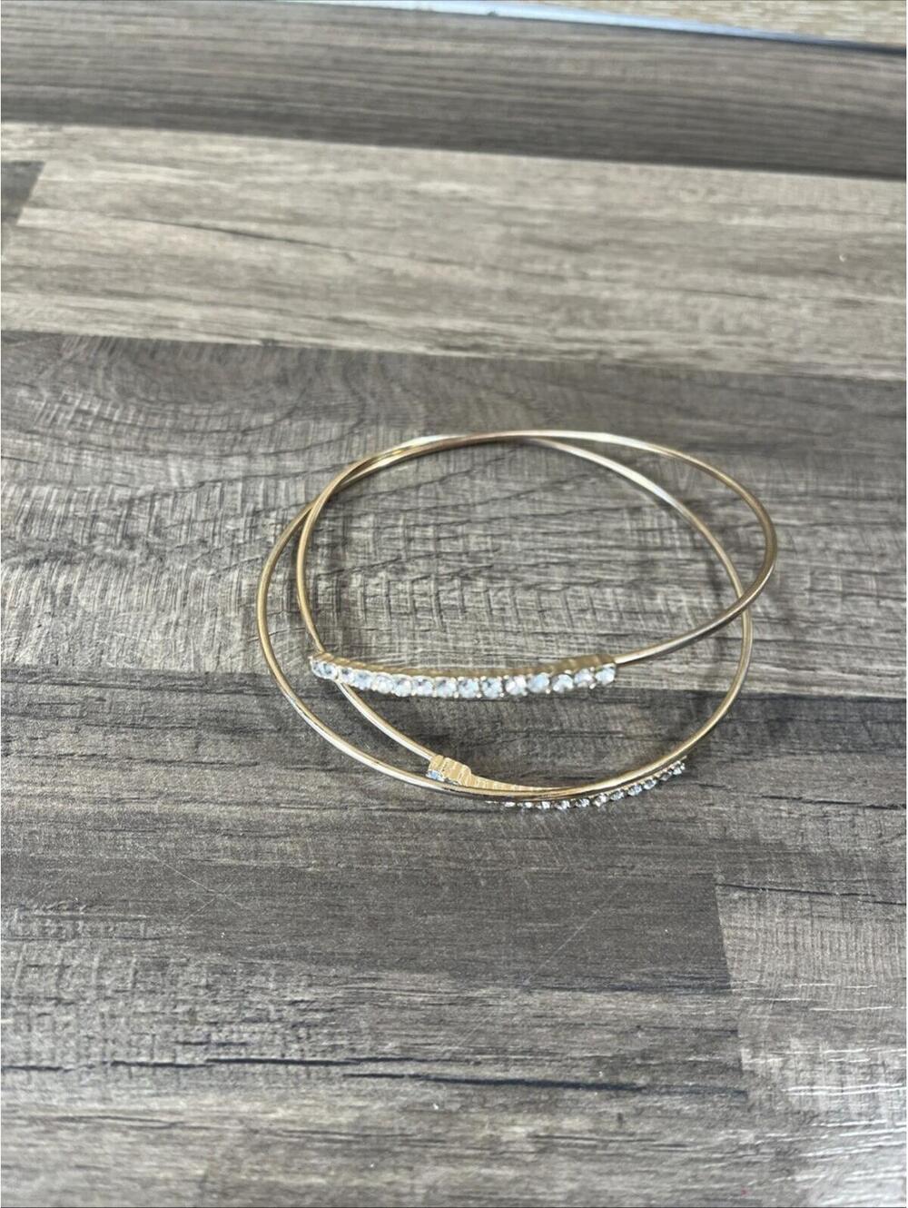 Gold Toned Arm Cuff Bracelet Adjustable Upper Arm Bangle Fashion Jewelry